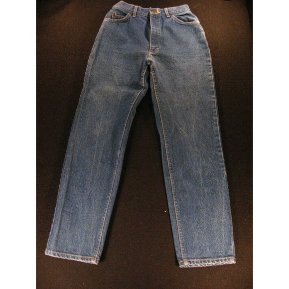 VINTAGE 70s LEE Riders Womens Jeans 12P 29X30 UNION MADE Blue Denim - Picture 1 of 12